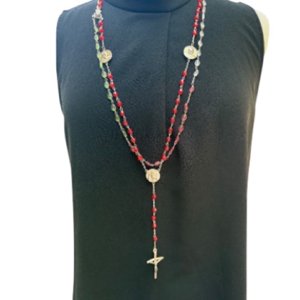 Vintage POPE JOHN PAUL II Rosary Prayer Beads Church Communion Religious Gift